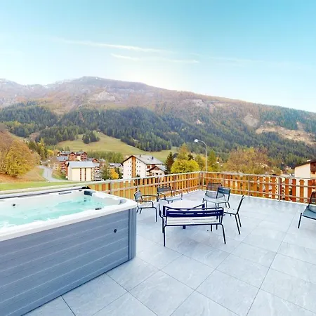 Spacious Apartment - Beautiful Terrace With View Leukerbad Exterior photo